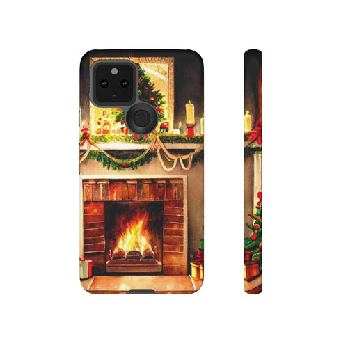 Warm Chirstmas Hearth - Impact Resistant Phone Case Google Pixel 5 5G Matte